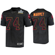 Men Tampa Bay Buccaneers #74 Ali Marpet Black Super Bowl LV Jersey