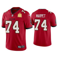 Men Tampa Bay Buccaneers #74 Ali Marpet Super Bowl LV Champions Red Vapor Limited Jersey