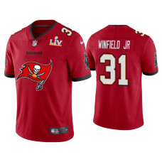 Men Tampa Bay Buccaneers #31 Antoine Winfield Jr. Super Bowl LV Champions Red Primary Logo Jersey