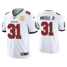 Men Tampa Bay Buccaneers #31 Antoine Winfield Jr. Super Bowl LV Champions White Vapor Limited Jersey