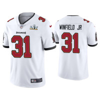 Men Tampa Bay Buccaneers #31 Antoine Winfield Jr. Super Bowl LV White Vapor Limited Jersey