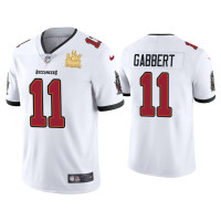 Men Tampa Bay Buccaneers #11 Blaine Gabbert Super Bowl LV Champions White Vapor Limited Jersey