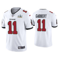 Men Tampa Bay Buccaneers #11 Blaine Gabbert Super Bowl LV White Vapor Limited Jersey