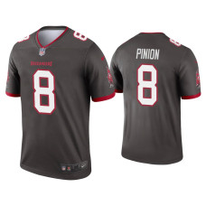 Men Tampa Bay Buccaneers #8 Bradley Pinion Pewter Legend Jersey