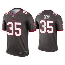 Men Tampa Bay Buccaneers #35 Jamel Dean Pewter Legend Jersey