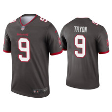 Men Tampa Bay Buccaneers #9 Joe Tryon Pewter Legend Jersey