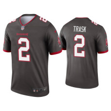 Men Tampa Bay Buccaneers #2 Kyle Trask Pewter Legend Jersey