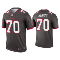 Men Tampa Bay Buccaneers #70 Robert Hainsey Pewter Legend Jersey