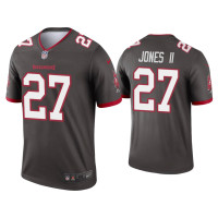 Men Tampa Bay Buccaneers #27 Ronald Jones II Pewter Legend Jersey