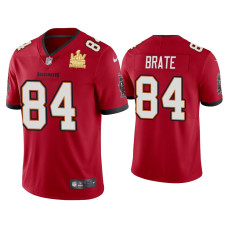 Men Tampa Bay Buccaneers #84 Cameron Brate Super Bowl LV Champions Red Vapor Limited Jersey