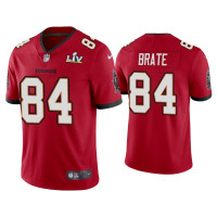 Men Tampa Bay Buccaneers #84 Cameron Brate Super Bowl LV Red Vapor Limited Jersey