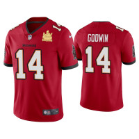 Men Tampa Bay Buccaneers #14 Chris Godwin Super Bowl LV Champions Red Vapor Limited Jersey