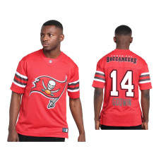 Men Tampa Bay Buccaneers #14 Chris Godwin Red Team Logo Replica Jersey