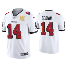 Men Tampa Bay Buccaneers #14 Chris Godwin Super Bowl LV Champions White Vapor Limited Jersey