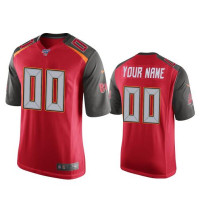 Men Tampa Bay Buccaneers #0 100th Season Custom Red Vapor Limited Jersey