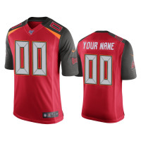 Men Tampa Bay Buccaneers #0 Custom 100th Season Red Vapor Limited Jersey