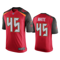 Men Tampa Bay Buccaneers #45 Devin White 100th Season Red Vapor Limited Jersey