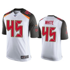 Men Tampa Bay Buccaneers #45 Devin White 100th Season White Vapor Limited Jersey