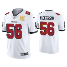 Men Tampa Bay Buccaneers #56 Hardy Nickerson Super Bowl LV Champions White Vapor Limited Jersey