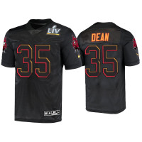 Men Tampa Bay Buccaneers #35 Jamel Dean Black Super Bowl LV Jersey