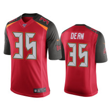 Men Tampa Bay Buccaneers #35 Jamel Dean 100th Season Red Vapor Limited Jersey