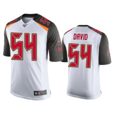 Men Tampa Bay Buccaneers #54 Lavonte David 100th Season White Vapor Limited Jersey