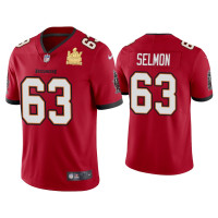 Men Tampa Bay Buccaneers #63 Lee Roy Selmon Super Bowl LV Champions Red Vapor Limited Jersey