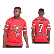 Men Tampa Bay Buccaneers #7 Leonard Fournette Red Team Logo Replica Jersey