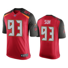 Men Tampa Bay Buccaneers #93 Ndamukong Suh 100th Season Red Vapor Limited Jersey