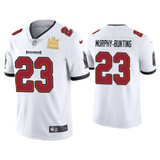 Men Tampa Bay Buccaneers #23 Sean Murphy-Bunting Super Bowl LV Champions White Vapor Limited Jersey