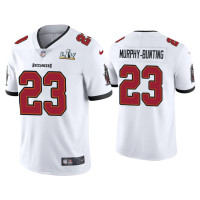 Men Tampa Bay Buccaneers #23 Sean Murphy-Bunting Super Bowl LV White Vapor Limited Jersey