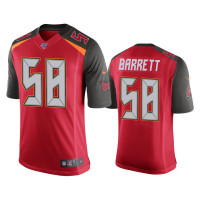 Men Tampa Bay Buccaneers #58 Shaquil Barrett 100th Season Red Vapor Limited Jersey