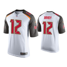 Men Tampa Bay Buccaneers #12 Tom Brady White Game Jersey