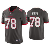 Men Tampa Bay Buccaneers #78 Tristan Wirfs Pewter 2020 NFL Draft Vapor Limited Jersey