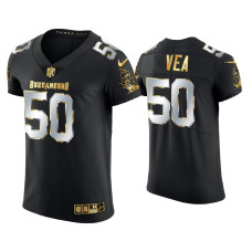 Men Tampa Bay Buccaneers #50 Vita Vea Black Golden Edition Elite Jersey