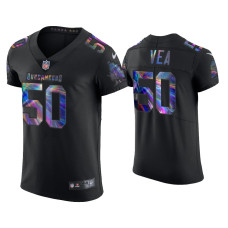 Men Tampa Bay Buccaneers #50 Vita Vea Black Golden Edition Holographic Jersey