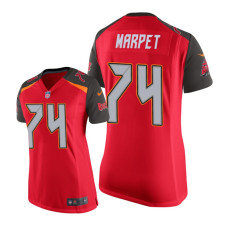 Men Tampa Bay Buccaneers #74 Red Ali Marpet Nike Game Jersey