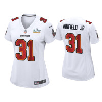 Women Tampa Bay Buccaneers #31 Antoine Winfield Jr. Super Bowl LV White Game Fashion Jersey