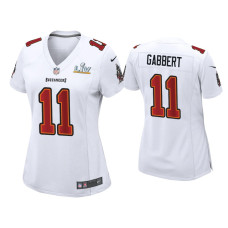 Women Tampa Bay Buccaneers #11 Blaine Gabbert Super Bowl LV White Game Fashion Jersey