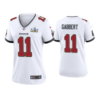 Women Tampa Bay Buccaneers #11 Blaine Gabbert Super Bowl LV White Game Jersey