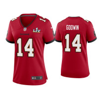 Women Tampa Bay Buccaneers #14 Chris Godwin Super Bowl LV Red Game Jersey