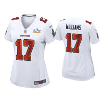 Women Tampa Bay Buccaneers #17 Doug Williams Super Bowl LV White Game Fashion Jersey