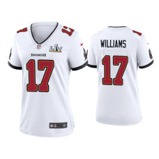 Women Tampa Bay Buccaneers #17 Doug Williams Super Bowl LV White Game Jersey