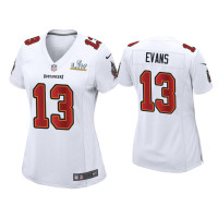 Women Tampa Bay Buccaneers #13 Mike Evans Super Bowl LV White Game Fashion Jersey