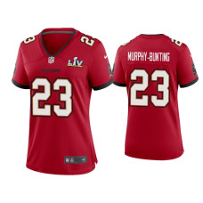 Women Tampa Bay Buccaneers #23 Sean Murphy-Bunting Super Bowl LV Red Game Jersey