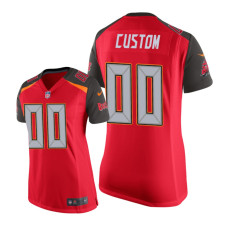 Men Tampa Bay Buccaneers #0 Red Custom Nike Game Jersey