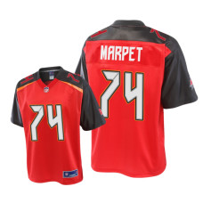 Men Tampa Bay Buccaneers #74 Red Ali Marpet Pro Line Jersey