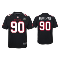 Youth Tampa Bay Buccaneers #90 Jason Pierre-Paul Super Bowl LV Black Game Fashion Jersey