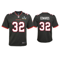 Youth Tampa Bay Buccaneers #32 Mike Edwards Super Bowl LV Pewter Game Jersey