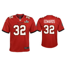 Youth Tampa Bay Buccaneers #32 Mike Edwards Super Bowl LV Red Game Jersey